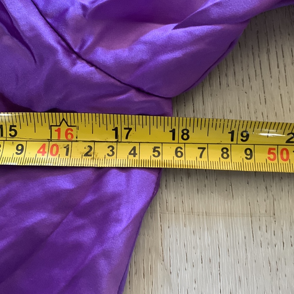Amanda Uprichard Satin Lilac Backless Dress - Picture 9 of 15